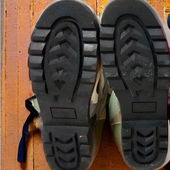 COACH “Periwinkle” Geometric Rain Boots Black Multi Size 10 - Picture 6 of 6